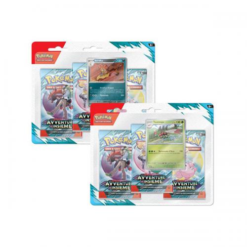 Pokémon:  Avventure Insieme Blister 3 buste + carta promo ITA