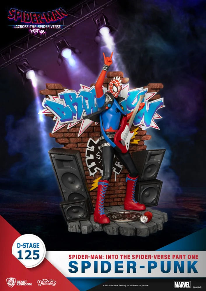 Marvel D-Stage PVC Diorama Spider-Man: Across the Spider-Verse Part One-Spider-Punk 15 cm