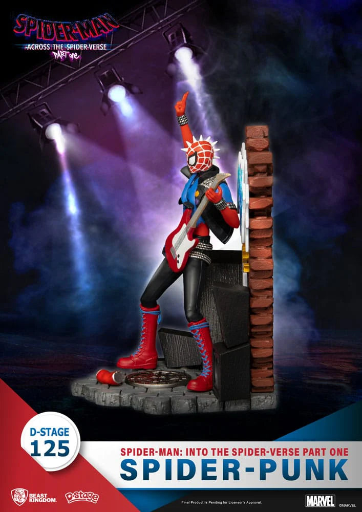 Marvel D-Stage PVC Diorama Spider-Man: Across the Spider-Verse Part One-Spider-Punk 15 cm